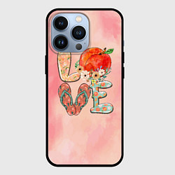Чехол для iPhone 13 Pro Love Summer Лето, цвет: 3D-черный