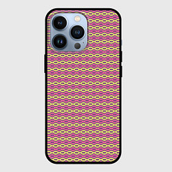 Чехол для iPhone 13 Pro Геометрические волны, цвет: 3D-черный
