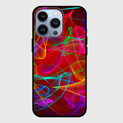 Чехол для iPhone 13 Pro Colored smoke, цвет: 3D-черный
