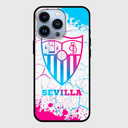 Чехол для iPhone 13 Pro Sevilla FC Neon Gradient, цвет: 3D-черный