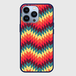 Чехол для iPhone 13 Pro Мексиканские узоры, цвет: 3D-тёмно-синий