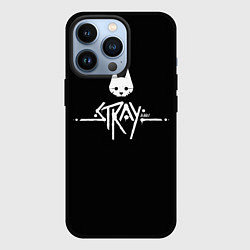 Чехол для iPhone 13 Pro Stray night cat, цвет: 3D-черный