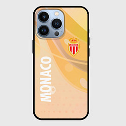 Чехол для iPhone 13 Pro Monaco желтый абстрактный фон, цвет: 3D-черный