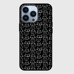 Чехол iPhone 13 Pro Милые Разные Мордочки Котов