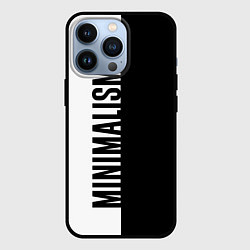 Чехол для iPhone 13 Pro MINIMALISM - BLACK AND WHITE, цвет: 3D-черный