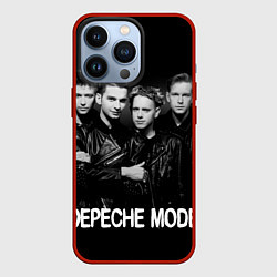 Чехол для iPhone 13 Pro Depeche Mode - black & white portrait, цвет: 3D-красный