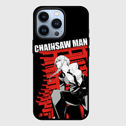 Чехол для iPhone 13 Pro Chainsaw - Макима, цвет: 3D-черный