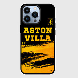 Чехол iPhone 13 Pro Aston Villa - gold gradient: символ сверху