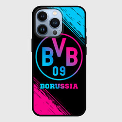 Чехол для iPhone 13 Pro Borussia - neon gradient, цвет: 3D-черный