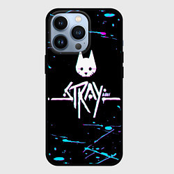 Чехол для iPhone 13 Pro Stray - краска - neon, цвет: 3D-черный