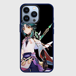 Чехол для iPhone 13 Pro Адепт Сяо - Минимализм, цвет: 3D-тёмно-синий