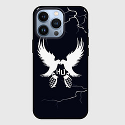Чехол для iPhone 13 Pro Hollywood Undead - молнии, цвет: 3D-черный