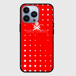 Чехол для iPhone 13 Pro Iron Maiden - абстракция кружочки, цвет: 3D-черный