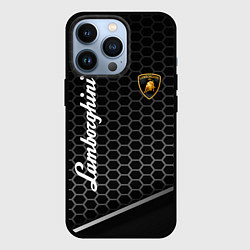 Чехол iPhone 13 Pro Lamborghini карбон