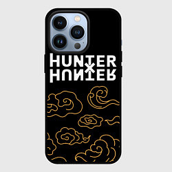 Чехол для iPhone 13 Pro Hunter x Hunter - anime clouds, цвет: 3D-черный