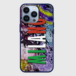 Чехол для iPhone 13 Pro Avant-garde color texture - Milano, цвет: 3D-тёмно-синий