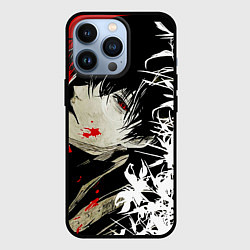 Чехол для iPhone 13 Pro Канеки Кен и цветы - Токийский гуль, цвет: 3D-черный