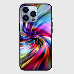 Чехол для iPhone 13 Pro Радужная спираль, цвет: 3D-черный