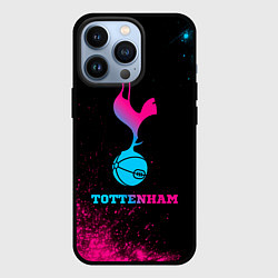 Чехол для iPhone 13 Pro Tottenham - neon gradient, цвет: 3D-черный