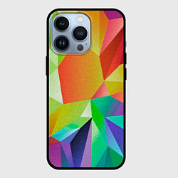 Чехол для iPhone 13 Pro Радужный Кристалл, цвет: 3D-черный