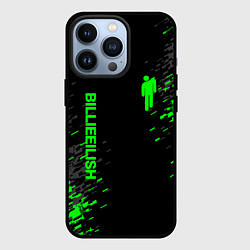 Чехол для iPhone 13 Pro Билли Айлиш зелёная краска, цвет: 3D-черный
