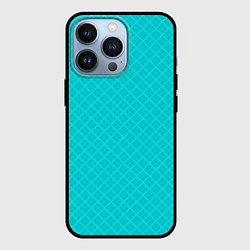 Чехол iPhone 13 Pro Голубая абстракция из квадратов