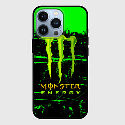 Чехол для iPhone 13 Pro Monster energy green neon, цвет: 3D-черный