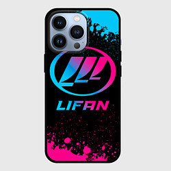 Чехол для iPhone 13 Pro Lifan - neon gradient, цвет: 3D-черный