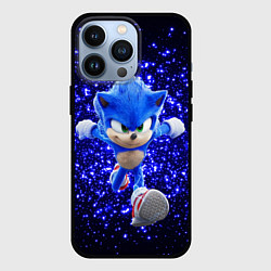 Чехол для iPhone 13 Pro Sonic sequins, цвет: 3D-черный