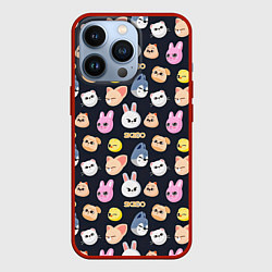 Чехол для iPhone 13 Pro Skzoo pattern, цвет: 3D-красный