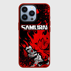 Чехол для iPhone 13 Pro Киберпанк-Самурай - 2077, цвет: 3D-красный
