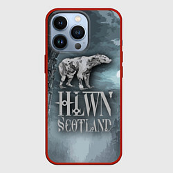 Чехол для iPhone 13 Pro Bear- zombie - halloween Scotland, цвет: 3D-красный