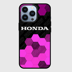 Чехол для iPhone 13 Pro Honda pro racing: символ сверху, цвет: 3D-черный