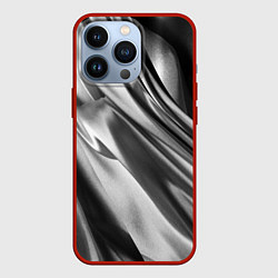 Чехол для iPhone 13 Pro Объёмный сатин - текстура, цвет: 3D-красный
