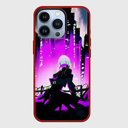 Чехол для iPhone 13 Pro Люси из аниме Cyberpunk Edgerunners, цвет: 3D-красный