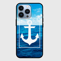 Чехол iPhone 13 Pro Anchor - marine theme