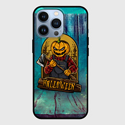 Чехол iPhone 13 Pro Тыква с топором - хэллоуин