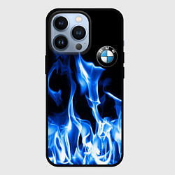 Чехол для iPhone 13 Pro BMW fire, цвет: 3D-черный