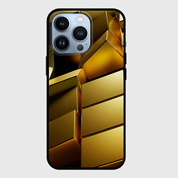 Чехол для iPhone 13 Pro Золото, цвет: 3D-черный