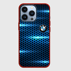 Чехол для iPhone 13 Pro BMW texture, цвет: 3D-красный