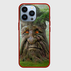 Чехол для iPhone 13 Pro Мудрое таинственное дерево, цвет: 3D-красный
