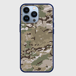 Чехол для iPhone 13 Pro Камуфляж Multicam, цвет: 3D-тёмно-синий