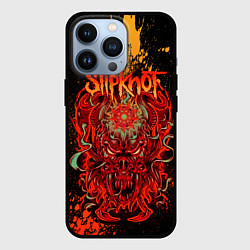 Чехол для iPhone 13 Pro Slipknot - red monster, цвет: 3D-черный