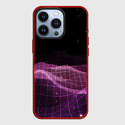 Чехол для iPhone 13 Pro Retro wave night, цвет: 3D-красный