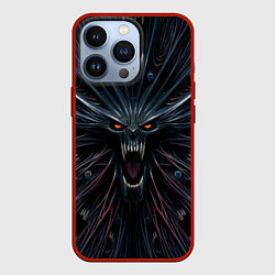 Чехол для iPhone 13 Pro Scream alien monster, цвет: 3D-красный