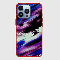 Чехол для iPhone 13 Pro Color storm, цвет: 3D-красный