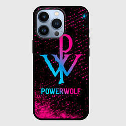 Чехол для iPhone 13 Pro Powerwolf - neon gradient, цвет: 3D-черный