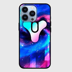 Чехол для iPhone 13 Pro Destiny неоновый космос, цвет: 3D-черный