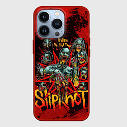 Чехол для iPhone 13 Pro Slipknot red satan, цвет: 3D-красный