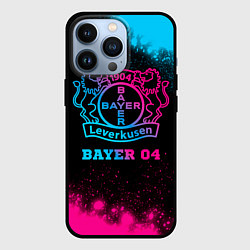 Чехол для iPhone 13 Pro Bayer 04 - neon gradient, цвет: 3D-черный